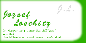 jozsef loschitz business card